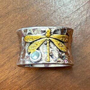 Boho Ring Dragonfly Funky and Chunky #771